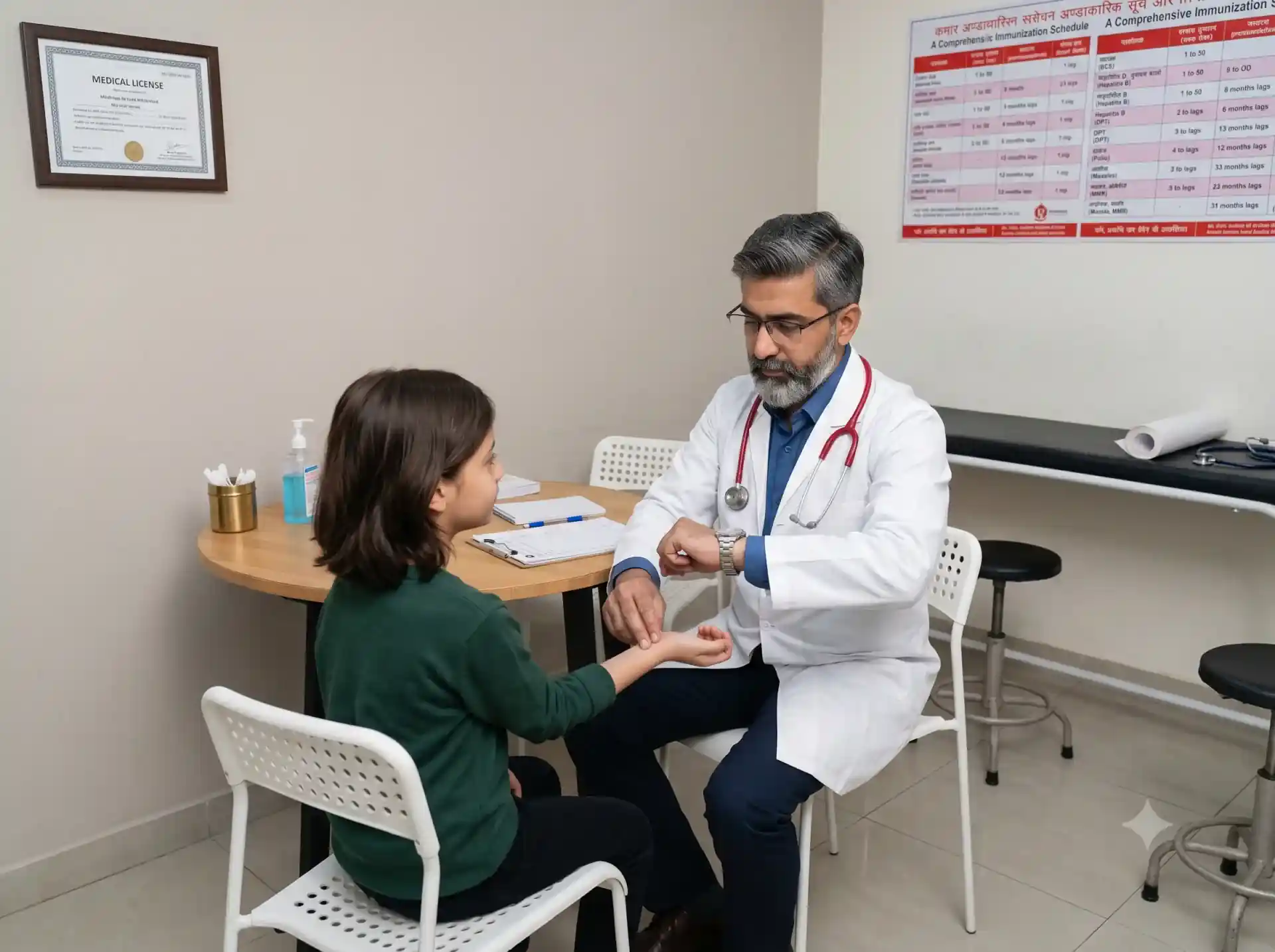 A pediatrician consulting with a young patient at Novacare
